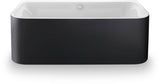 DURAVIT Happy D.2 Plus Badewanne 1800x800 mm Weiß/Graphit – 2-Sitzer mit Rückenschrägen