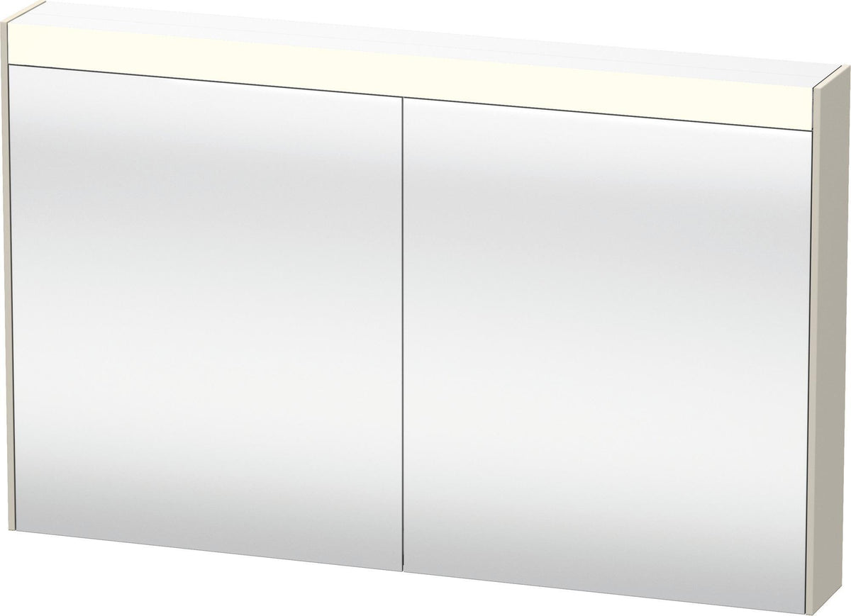 Duravit Brioso Spiegelschrank 1220 mm Weiß matt – LED-Beleuchtung, 2 Türen, Soft-Close