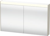 Duravit Brioso Spiegelschrank 1220 mm Weiß matt – LED-Beleuchtung, 2 Türen, Soft-Close