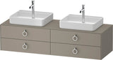 DURAVIT White Tulip Konsolen-Waschtischunterbau 1600 mm, 4 Schubkästen, LED, Philippe Starck