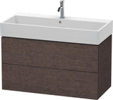 DURAVIT L-Cube Waschtischunterbau 984 mm, 2 Schubkästen, Weiß Matt, Wandmontage
