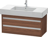 DURAVIT Ketho Waschtischunterbau 1000 mm wandhängend, 2 Schubkästen, basalt matt – mit Soft-Close