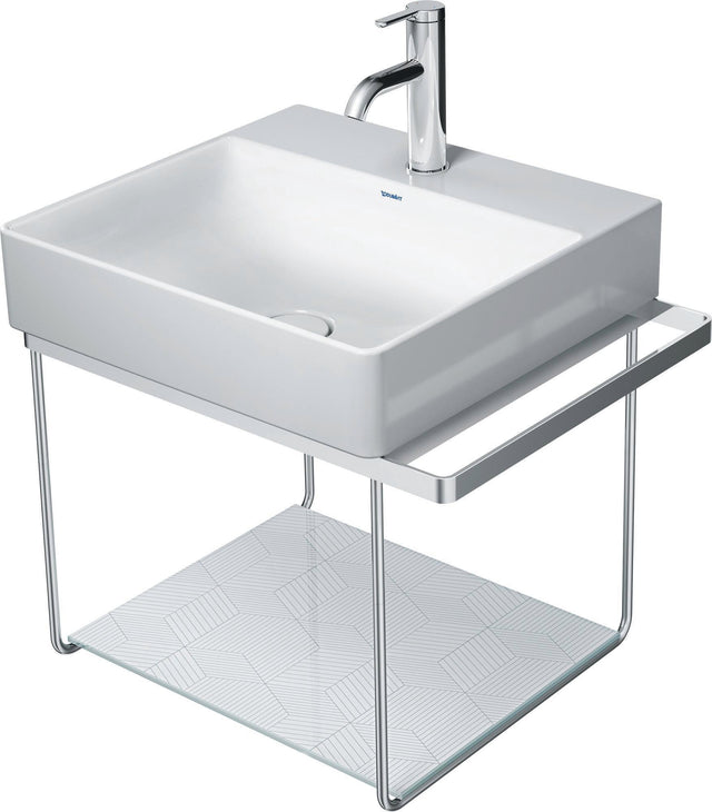 DURAVIT DuraSquare Metallkonsole für Waschtisch 235350, Chrom, wandhängend, 451x565x400 mm