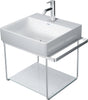 DURAVIT DuraSquare Metallkonsole für Waschtisch 235350, Chrom, wandhängend, 451x565x400 mm