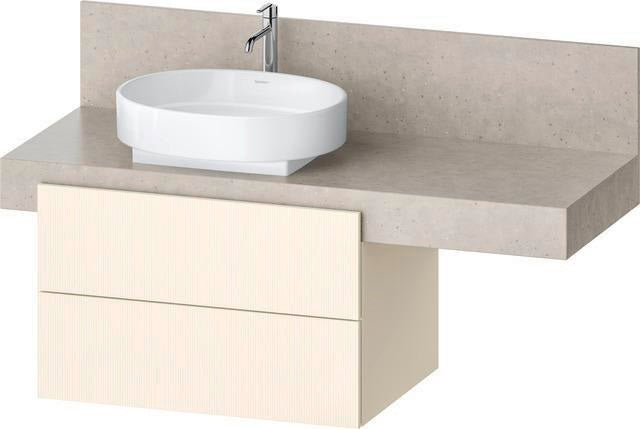 DURAVIT Balcoon Konsolenwaschtischunterbau 800 mm mit 2 Schubkästen, Tip-on Technik und Soft-Close-System