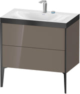 Duravit XViu c-bonded Waschtischset bodenstehend 800 mm mit 2 Auszügen, Push-Open und Soft-Close