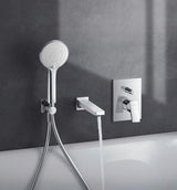 DURAVIT Manhattan Wanneneinlauf Ausladung 189 mm in Schwarz Matt – Messing, mit Rosette