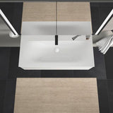 Duravit Viu Möbelwaschtisch 1030 mm Weiß mit Überlauf und Hahnlochbank