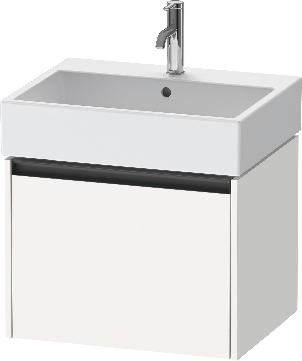 Duravit Ketho.2 Waschtischunterbau 584 mm betongrau matt – wandhängend, 1 Auszug, Soft-Close