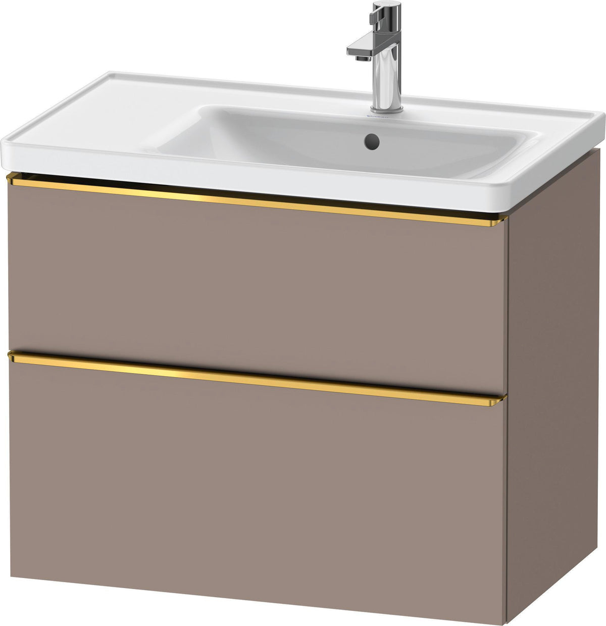 Duravit D-Neo Waschtischunterbau 784 mm Eiche Schwarz Bronze, wandhängend, 1 Auszug