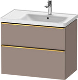 Duravit D-Neo Waschtischunterbau 784 mm Eiche Schwarz Bronze, wandhängend, 1 Auszug