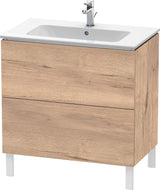 Duravit L-Cube Waschtischunterbau 820 mm taupe matt, 2 Auszüge, bodenstehend