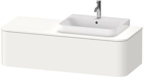 Duravit Happy D.2 Plus Waschtischunterbau 1300 mm taupe supermatt mit Innenbeleuchtung