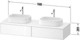 Duravit Zencha Konsolen-Waschtischunterbau 1600 mm Eiche Anthrazit mit 2 Auszügen