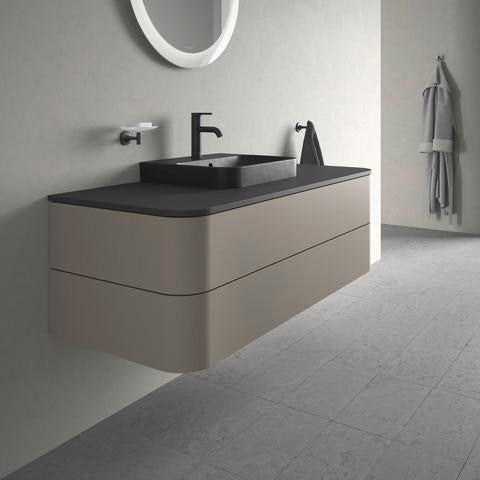 DURAVIT Aufsatzbecken Happy D.2 Plus 500 mm Weiß mit Überlauf und Hahnlochbank