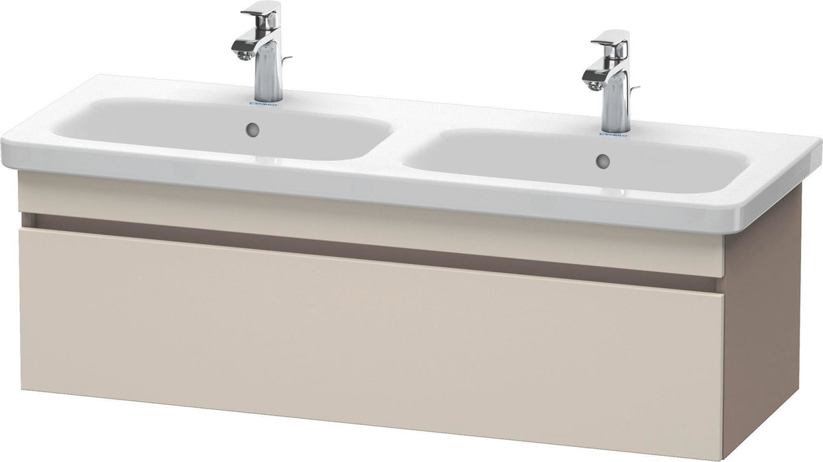 Duravit DuraStyle Waschtischunterbau 1230 mm betongrau matt – wandhängend, 1 Auszug, Soft-Close