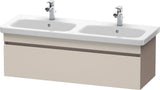 Duravit DuraStyle Waschtischunterbau 1230 mm betongrau matt – wandhängend, 1 Auszug, Soft-Close