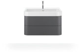 DURAVIT Happy D.2 Waschtischunterbau 775 mm, 2 Schubkästen, Tip-On, Taupe supermatt