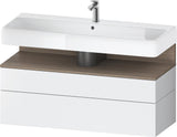 Duravit Qatego Waschtischunterbau 1190 mm Weiß Hochglanz mit Tip-On-Technik