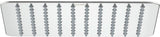 DURAVIT Kopfbrause 200x200mm eckig Chrom Rain – 1 Strahl, Antikalk, Wand- & Deckenmontage