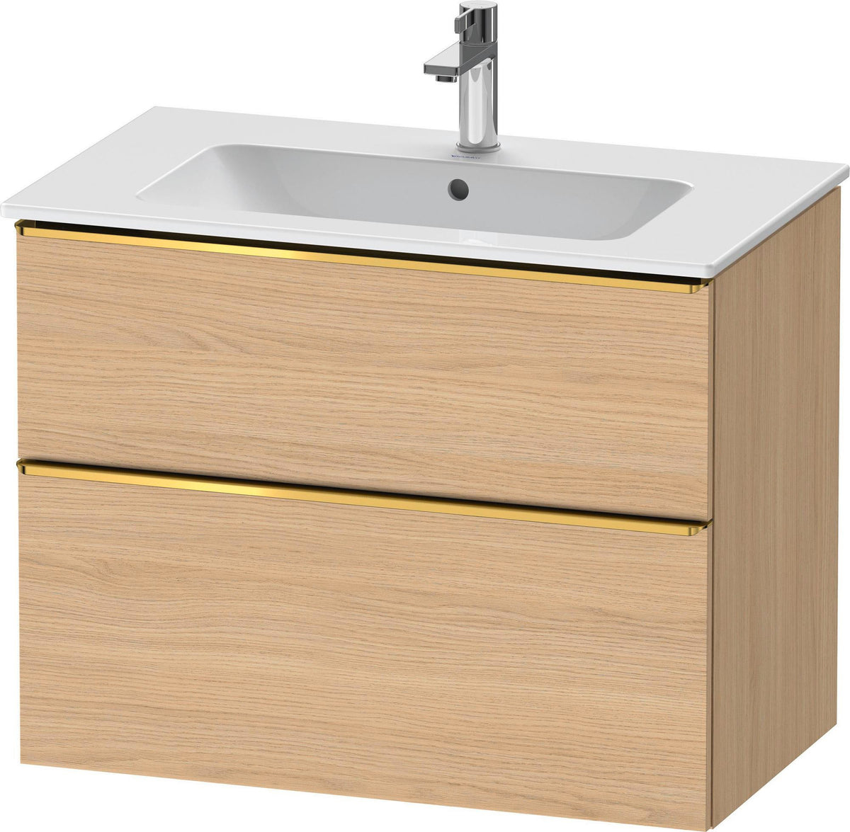 Duravit D-Neo Waschtischunterbau 810 mm betongrau matt mit Soft-Close-Auszug
