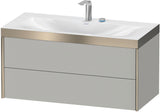 DURAVIT XViu c-bonded Waschtischunterbauset 1000 mm Eiche mit 2 Schubkästen