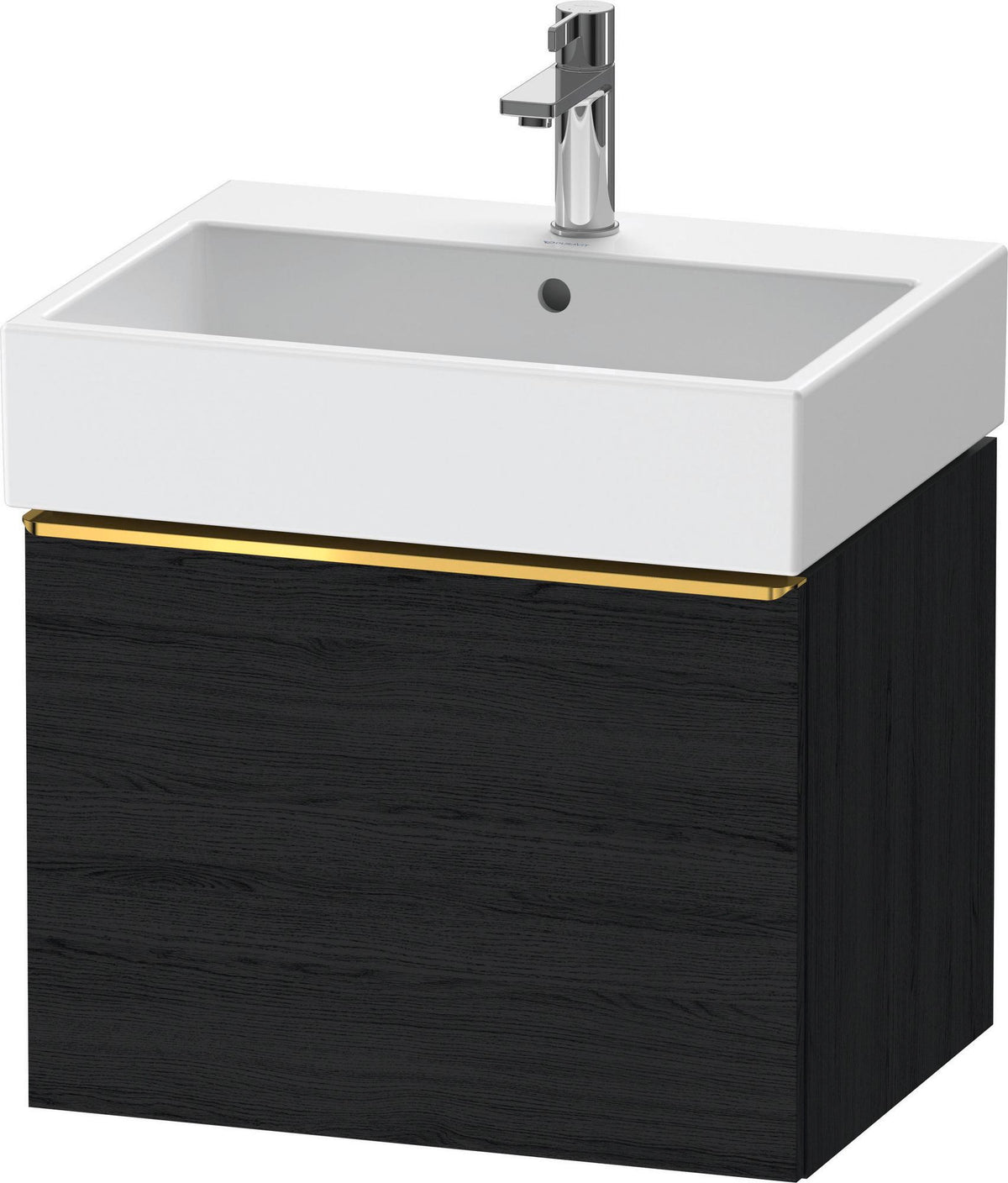 DURAVIT D-Neo Waschtischunterbau 584 mm wandhängend mit 1 Auszug, Griff Bronze, Weiß Matt
