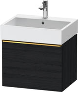 DURAVIT D-Neo Waschtischunterbau 584 mm wandhängend mit 1 Auszug, Griff Bronze, Weiß Matt