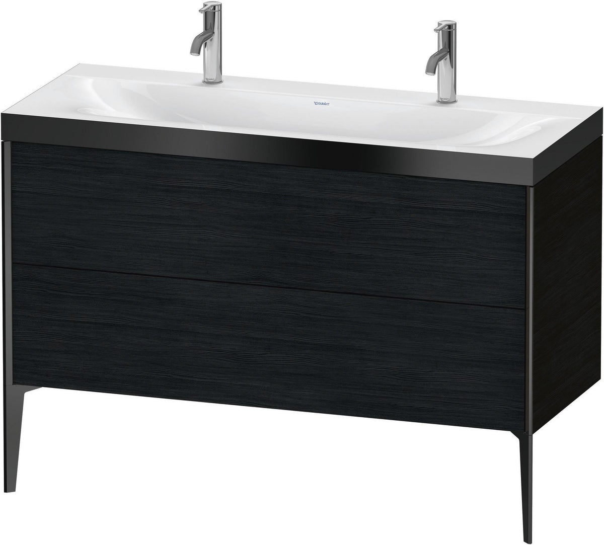DURAVIT XViu c-bonded Waschtischunterbauset 1200 mm Eiche mit 2 Auszügen