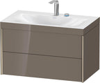 Mitteldichte Faserplatte (MDF) / grau / m.Viu,2Schk.,503x800x480mm 2Hl,champ.matt/flan.grey hgl,Rahmen