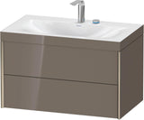 DURAVIT XViu c-bonded Waschtischset 800 mm wandhängend mit 2 Schubkästen und Tip-on-Technik