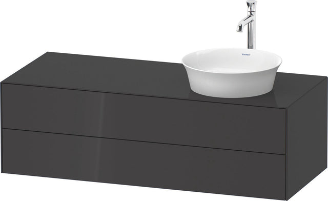 Duravit White Tulip Waschtischunterbau 1300 mm Nordic Weiß Seidenmatt mit Tip-On-Technik