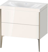 DURAVIT XViu c-bonded Waschtischset 800 mm bodenstehend mit 2 Auszügen und Tip-on Technik