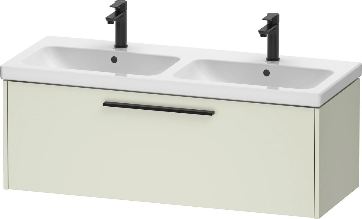 DURAVIT D-Code 2.0 Waschtischunterbau wandhängend 1184 mm mit 1 Auszug, Griff Chrom, Basalt Matt