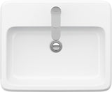 DURAVIT Qatego Einbauwaschtisch 550 mm weiß HygieneGlaze 1 Hahnloch mit Überlauf