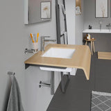 DURAVIT Konsolenträger Universal 420x90mm T-förmig – Stahl, grau, für Badmöbel