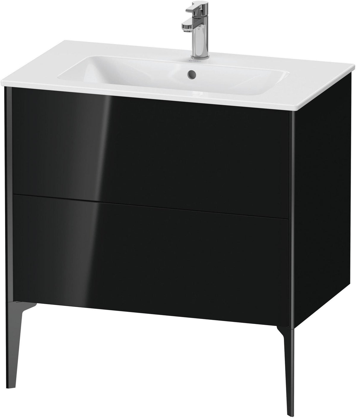 DURAVIT XViu Waschtischunterbau bodenstehend 594x810x480 mm mit 2 Auszügen, weiß matt