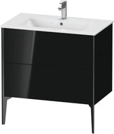 DURAVIT XViu Waschtischunterbau bodenstehend 594x810x480 mm mit 2 Auszügen, weiß matt
