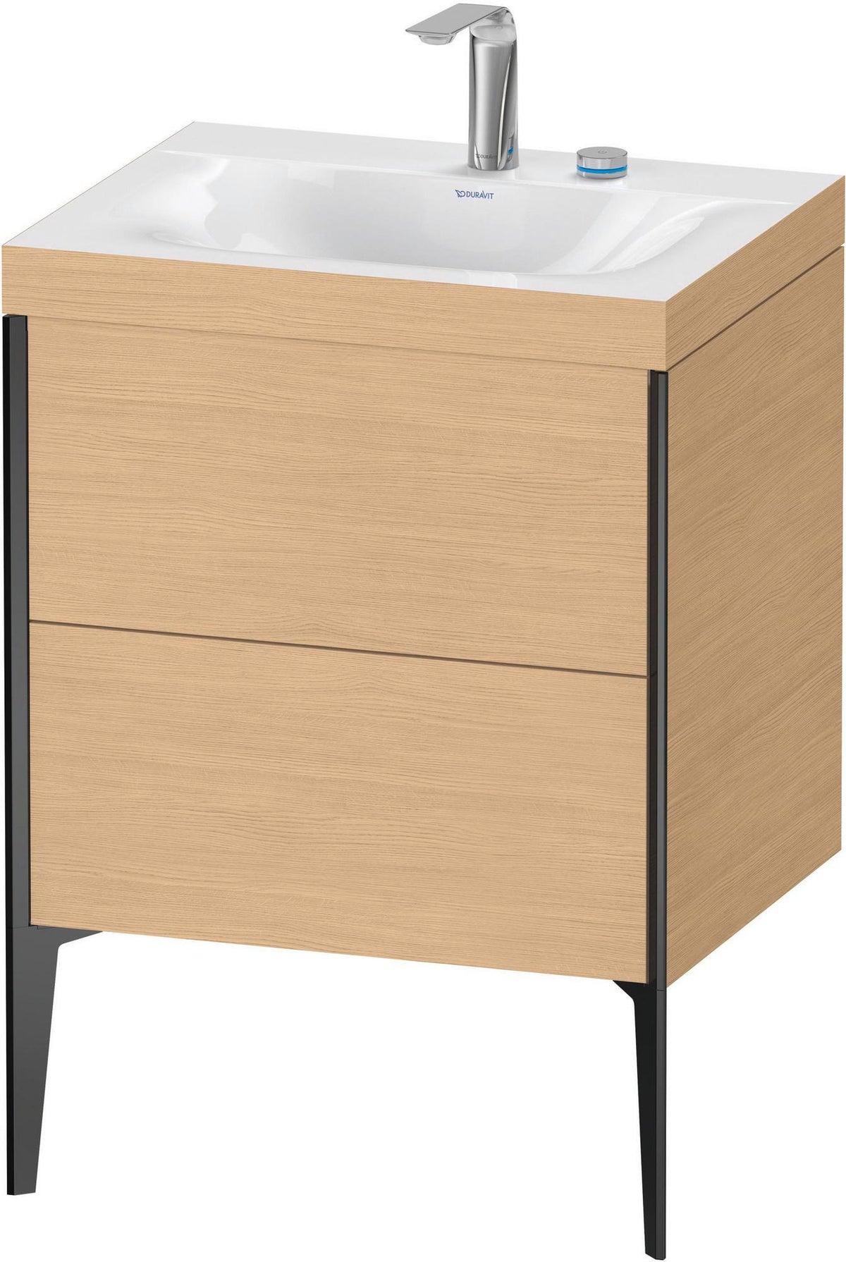 DURAVIT XViu c-bonded Set 480x600x610 mm – 2 Auszüge, champagner matt/Eiche Natur