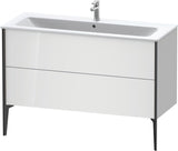 DURAVIT XViu Waschtischunterbau bodenstehend 1210 mm, 2 Auszüge, champagner matt/weiß matt