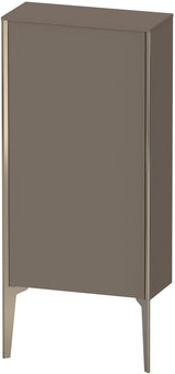 Duravit XViu Halbhochschrank 890 mm flannel grey seidenmatt – wandhängend mit Tip-on und Soft-Close