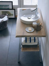 DURAVIT Cape Cod Aufsatzbecken 480 mm, Weiß Seidenmatt, mit Armatureninsel, ohne Überlauf