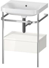 Duravit Waschtischset Happy D.2 Plus 575x490mm taupe supermatt mit Hahnloch