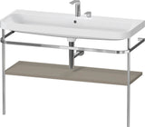 Duravit Happy D.2 c-shaped Waschtischset 1175 mm mit Metallkonsole und Waschschüssel