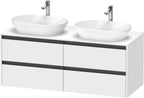 weiß matt / 4 Schubkästen / links und rechts