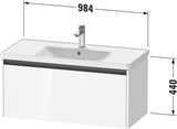 DURAVIT Ketho.2 Waschtischunterbau 984 mm betongrau matt mit Auszug