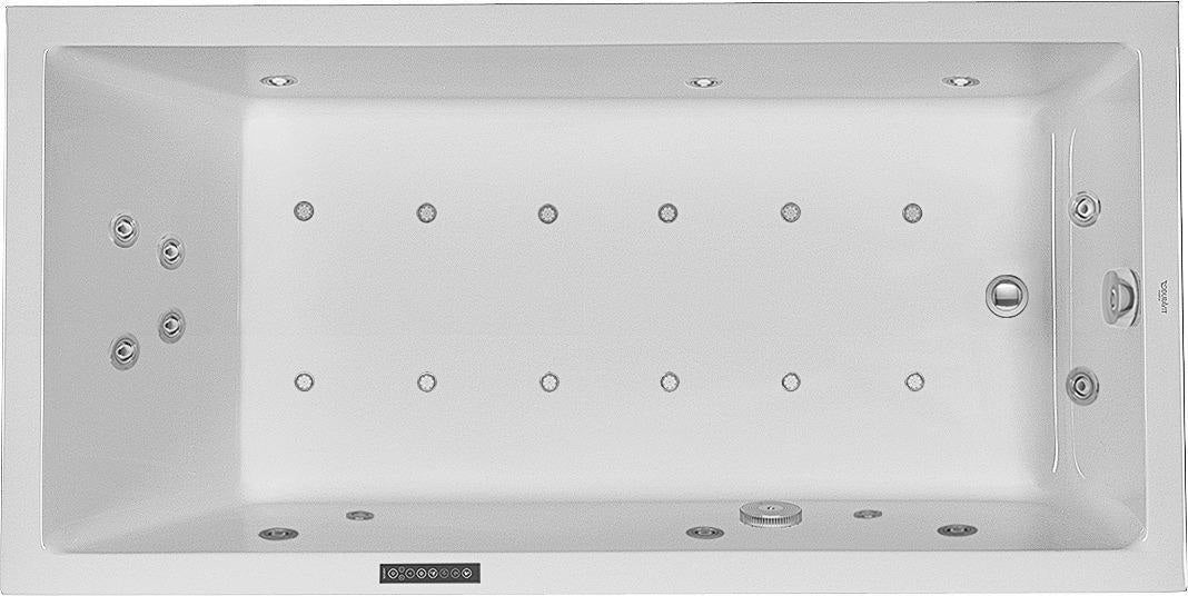 DURAVIT Starck Whirlwanne 1800x900 mm Einbau Weiß mit Combi-System L