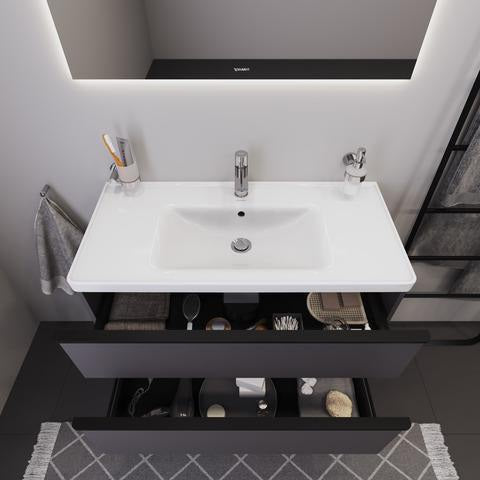 DURAVIT Licht & Spiegel Wandspiegel 600x700mm IP44 mit Beleuchtung und Schalter – matt, inkl. Befestigungsmaterial