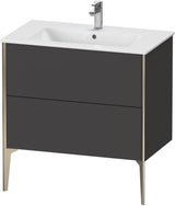 DURAVIT XViu Waschtischunterbau bodenstehend 594x810x480 mm mit 2 Auszügen, weiß matt