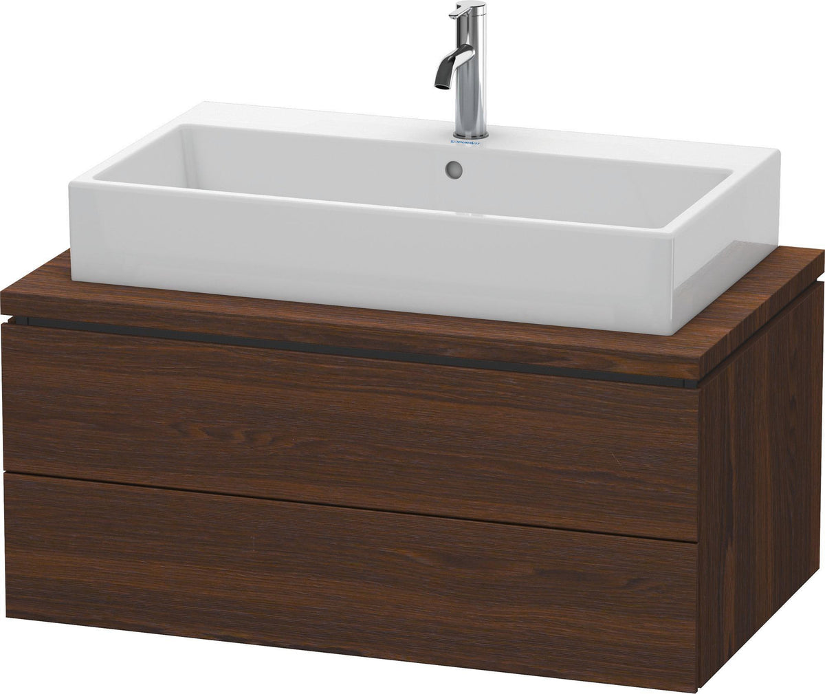 DURAVIT L-Cube Konsolenwaschtischunterbau 920 mm, 2 Schubkästen, Betongrau Matt, wandhängend